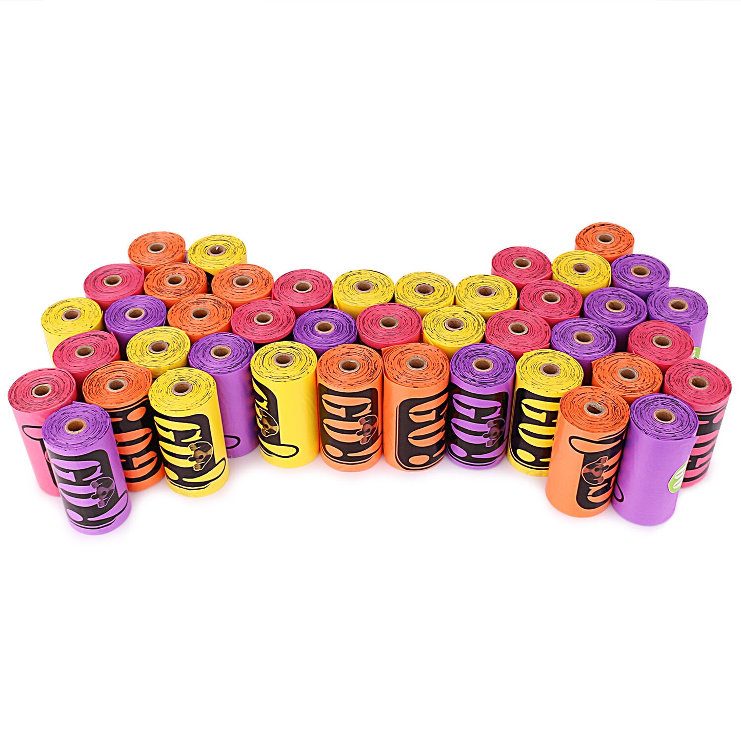 630 X Dog Puppy Poop Waste Disposable Rainbow Bags