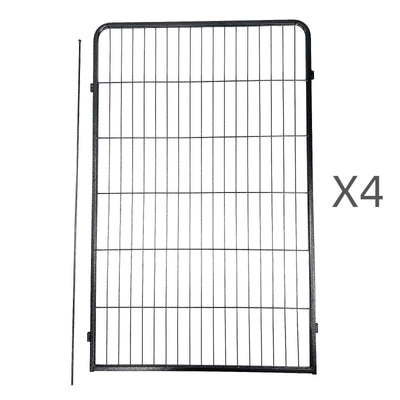 YES4PETS 4 Panel 150 cm Heavy Duty Pet Dog Cat Rabbit Exercise Extension Playpen Puppy Rabbit Fence