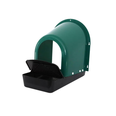 YES4PETS Large Green Roll Out Nesting Box for Chickens with Egg Collection Tray and Wall Mount