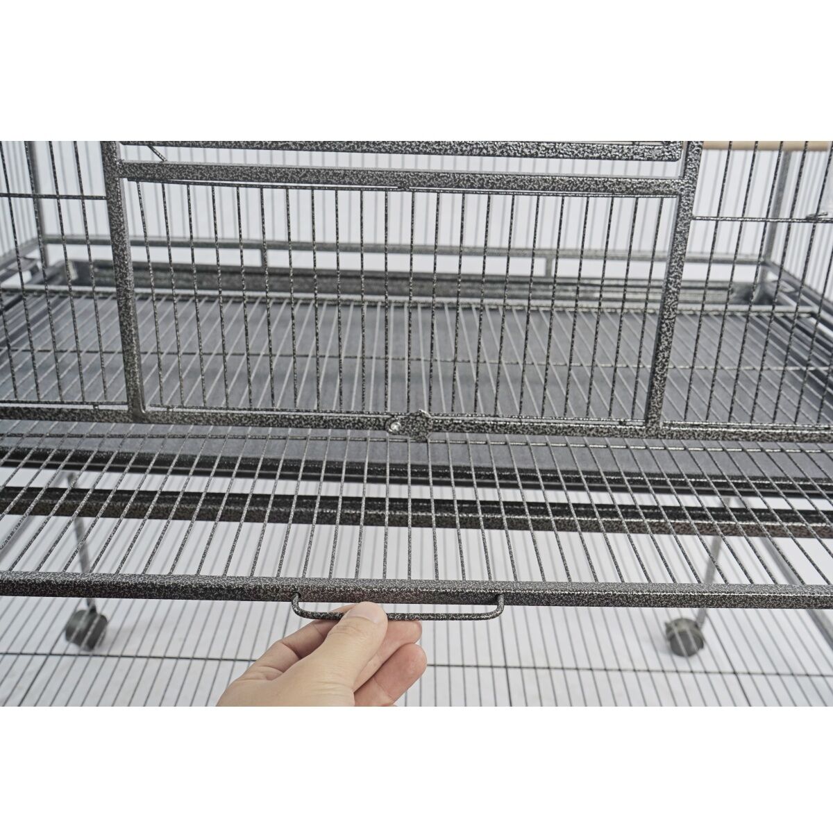 YES4PETS 158 cm Large Bird Cage Parrot Budgie Aviary With Stand & Cover