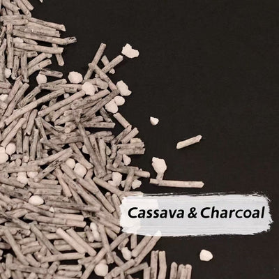 16KG Cassava Mix Charcoal Tofu Biodegradable Flushable Clumping Cat Eco Litter