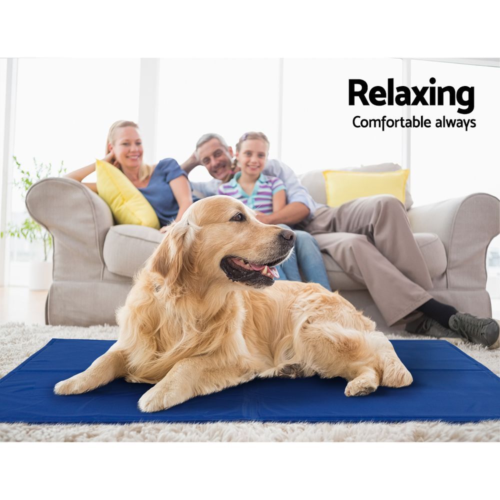 YES4PETS 2X Pet Cooling Gel Mat Dog Bed Cat Beds Non-Toxic Cool Pad Puppy Summer 76x61 cm