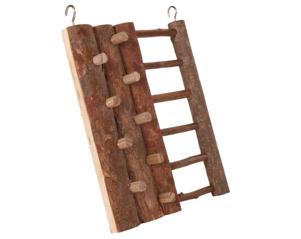 2 X YES4PETS Natural Wooden Hamster Guinea Pig Rat Mini Rabbit Climbing Wall Ladder Garden Decor