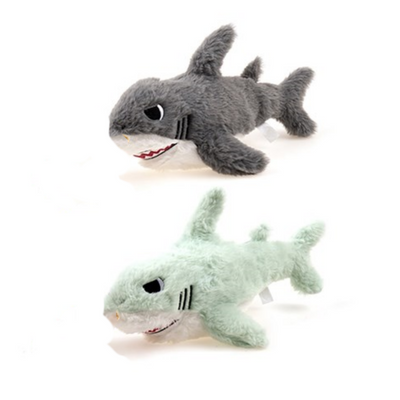 YES4PETS 2 x Pet Puppy Dog Toy Play Animal Plush Shark Toy Soft 30 cm Toy