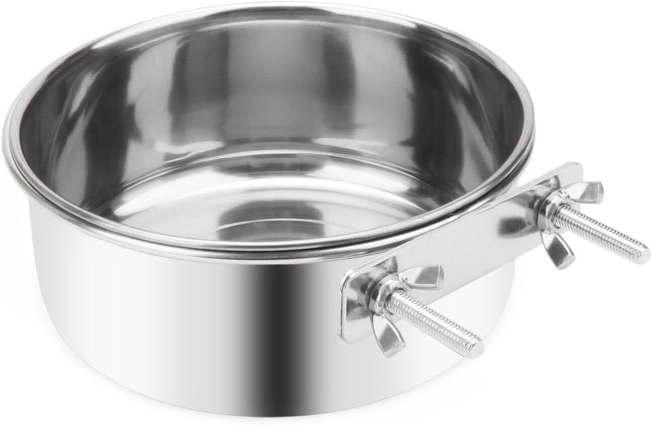 YES4PETS 2 x XL Pet Rabbit Bird Parrot Dog Cat Water Food Bowl Feeder Chicken Poultry Coop Cup