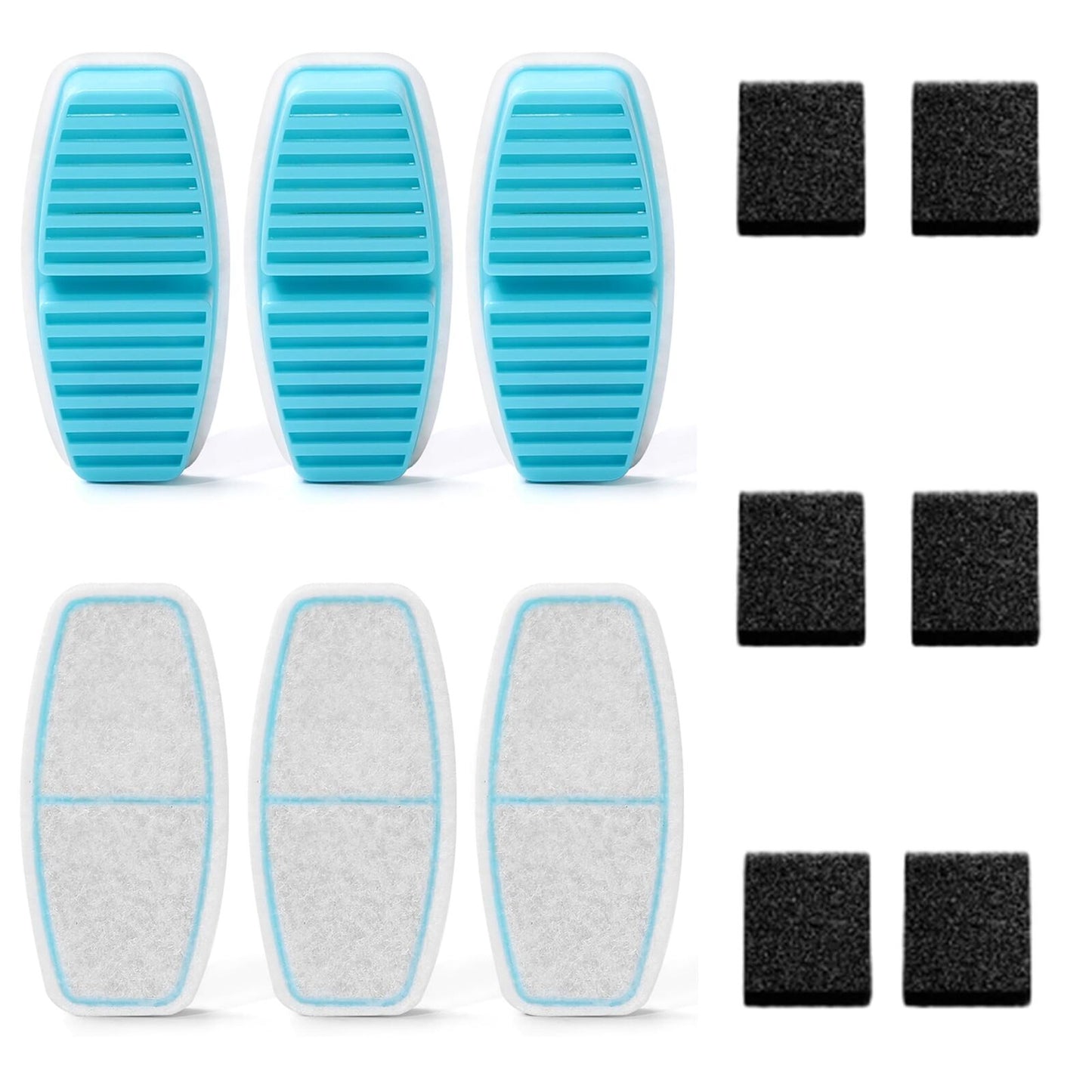 YES4PETS 12 x Pet Dog Cat Fountain Filter Replacement Activated Carbon Ion Filtration System  Dispenser Compatible