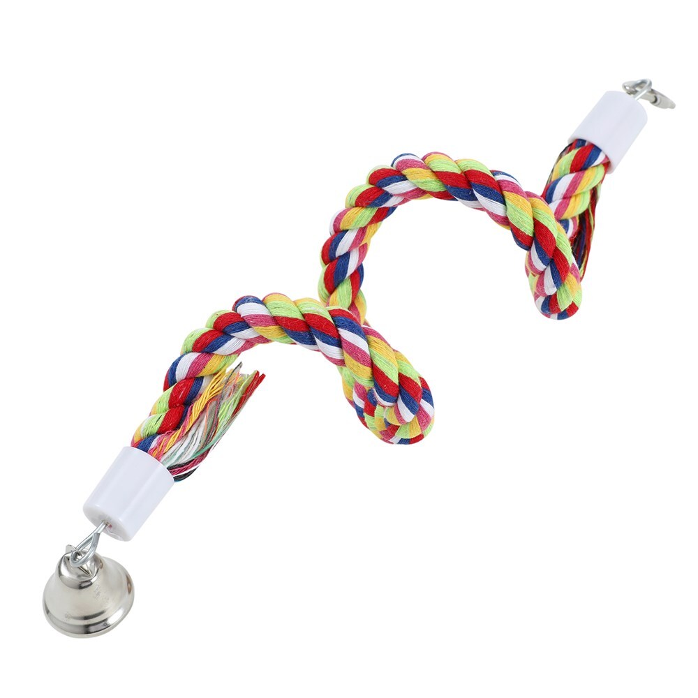 YES4PETS 3 X Spiral Rope Toy Birds Parrot Parakeet Cockatiel Budgie