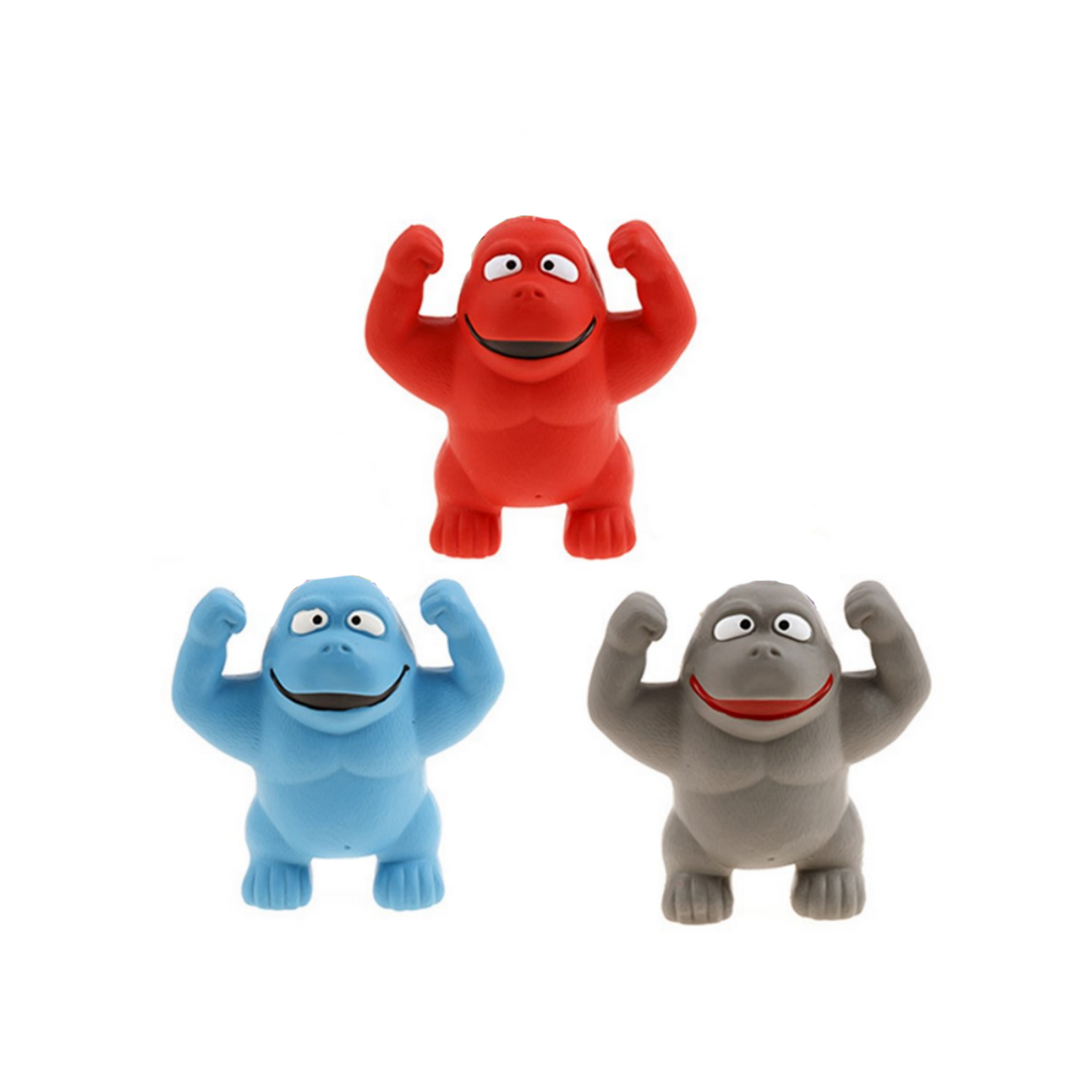 YES4PETS 3 x Pet Puppy Dog Toy Play Animal Latex Gorilla Toy 14 cm Toy