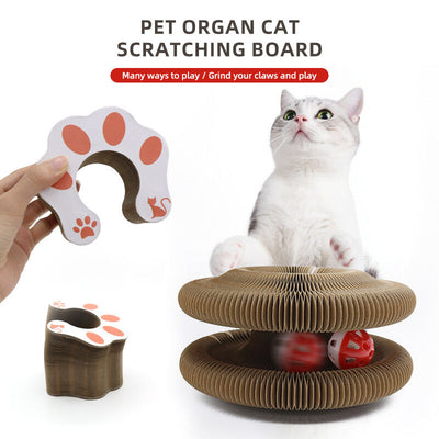 YES4PETS 3 x Small Magic Organ Cat Kitten Scratching Board Toy Play Best Scratcher