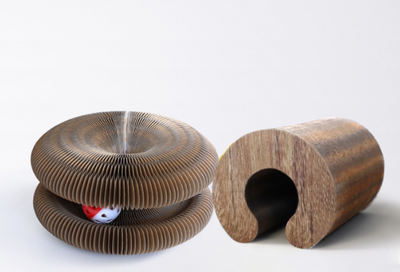 YES4PETS 3 x Small Magic Organ Cat Kitten Scratching Board Toy Play Best Scratcher