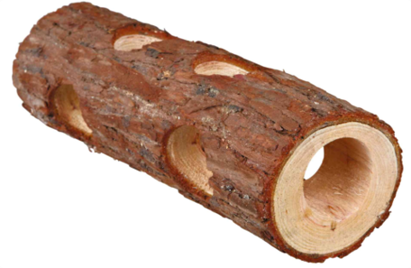 YES4PETS 4 X 20CM Hideout Mouse Tube Toy Burrows Animals Cage Wooden Hamster Tunnel for Rats