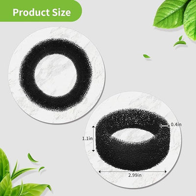 YES4PETS 16 x Sponge Filter Pet Dog Cat Fountain Filter Replacement Foam Filters