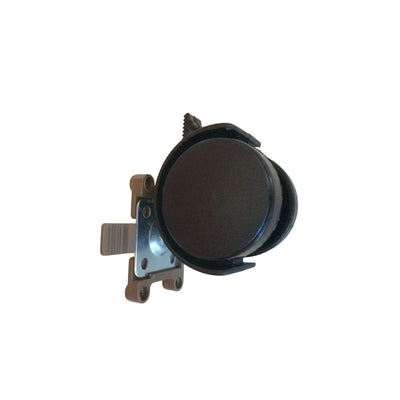 Set of 4 Black Plastic Castor Swivel Wheels Replacement With Screws