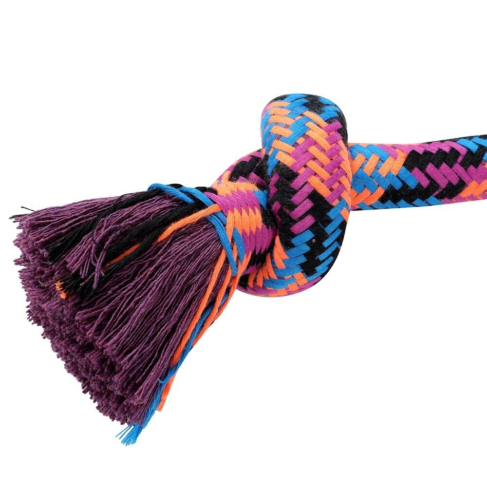 YES4PETS 2 x Dog Toy Tug-of-War Knotted Cotton Rope Pet Toy Long Chew Rope Play Dental