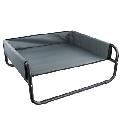 YES4PETS Blue / Grey / Black Dog Puppy Medium Walled Suspension Trampoline Hammock Bed 70 x 70 x 28 cm
