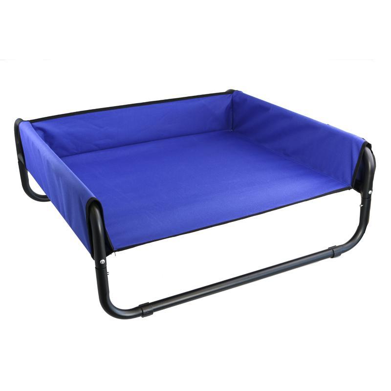 YES4PETS Blue / Grey / Black Dog Puppy Medium Walled Suspension Trampoline Hammock Bed 70 x 70 x 28 cm