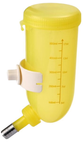 YES4PETS 6 x 500ml Dog Cat Hamster Rabbit Water Bottle Hanging Drinking Dispenser Feeder