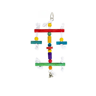 YES4PETS 3 x Wood Small Hanging Swing Bird Parrot Parakeet Cockatiel Budgie Toy