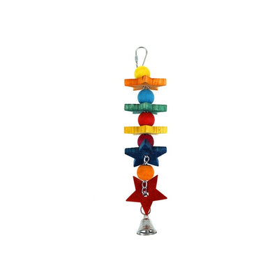 YES4PETS 3 x Wood Small Hanging Swing Bird Parrot Parakeet Cockatiel Budgie Rope Toy
