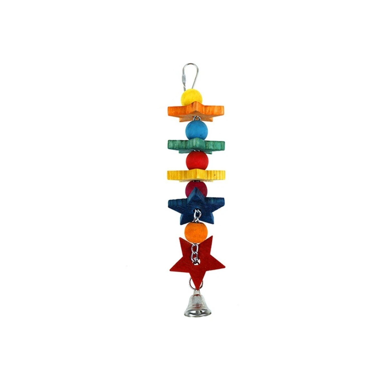 YES4PETS 3 x Wood Small Hanging Swing Bird Parrot Parakeet Cockatiel Budgie Rope Toy