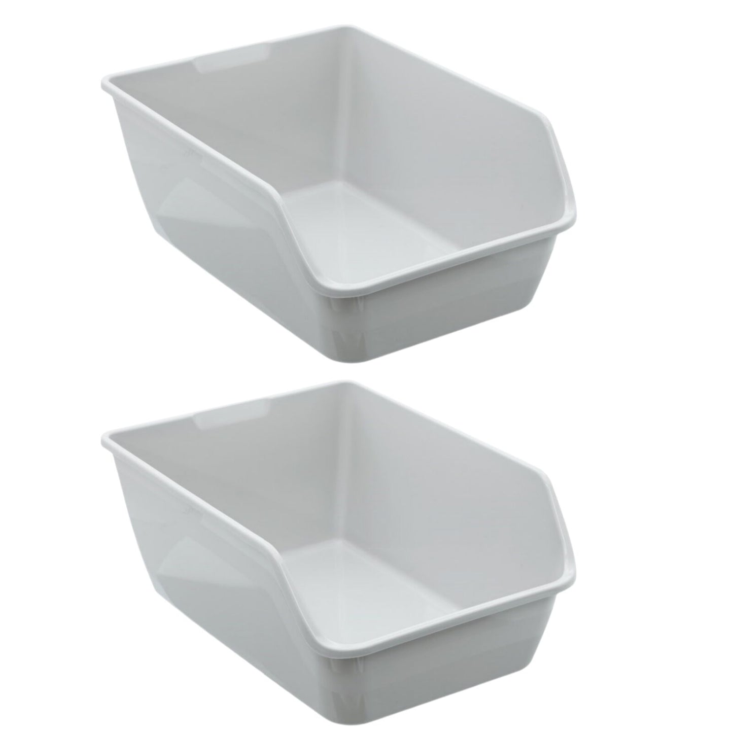 2 x XL Portable Cat Kitten Toilet Litter Deep Tray