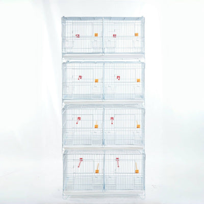 YES4PETS 4 level Stackable Breeding Bird Budgies Aviary Cage With Removable Divider