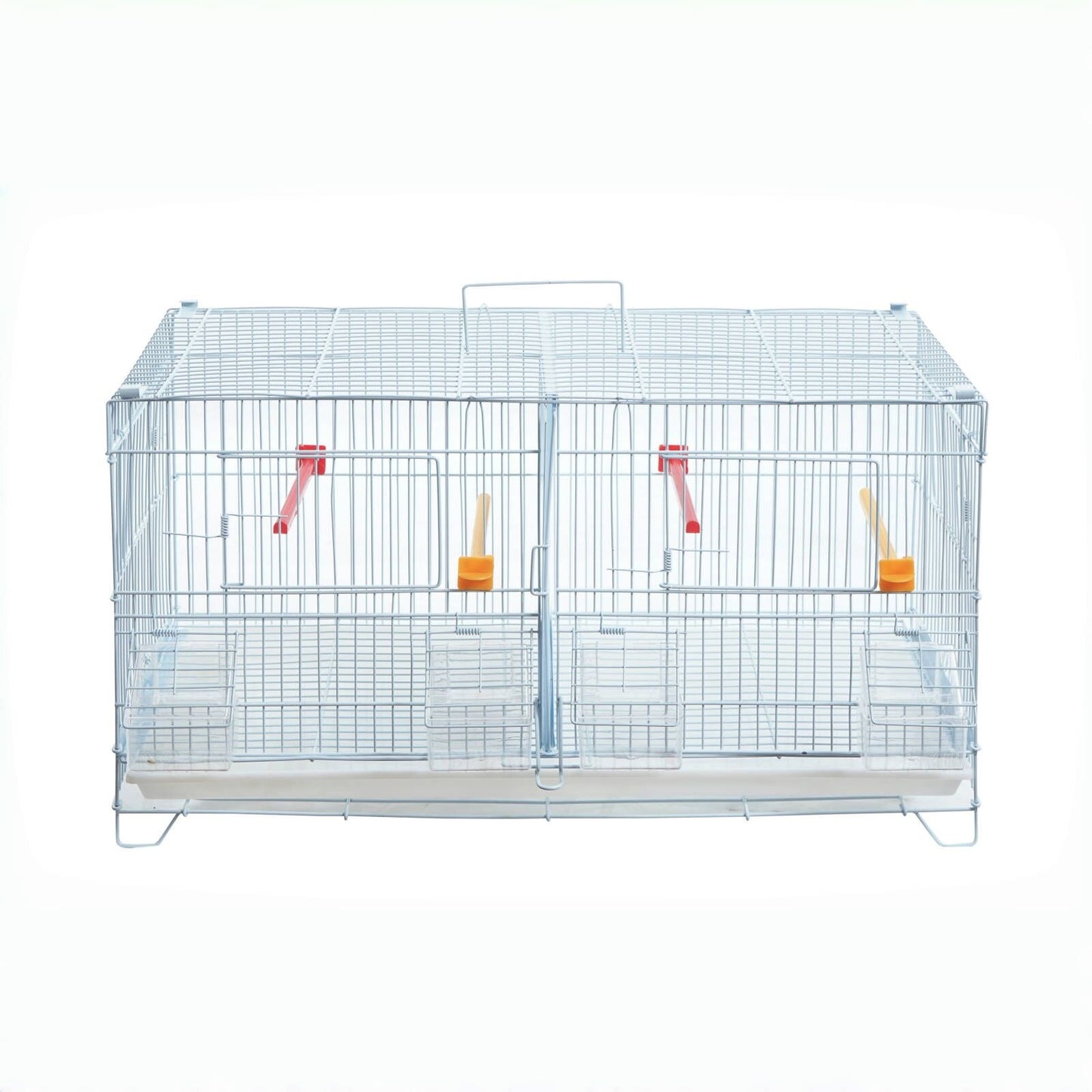 YES4PETS 4 level Stackable Breeding Bird Budgies Aviary Cage With Removable Divider
