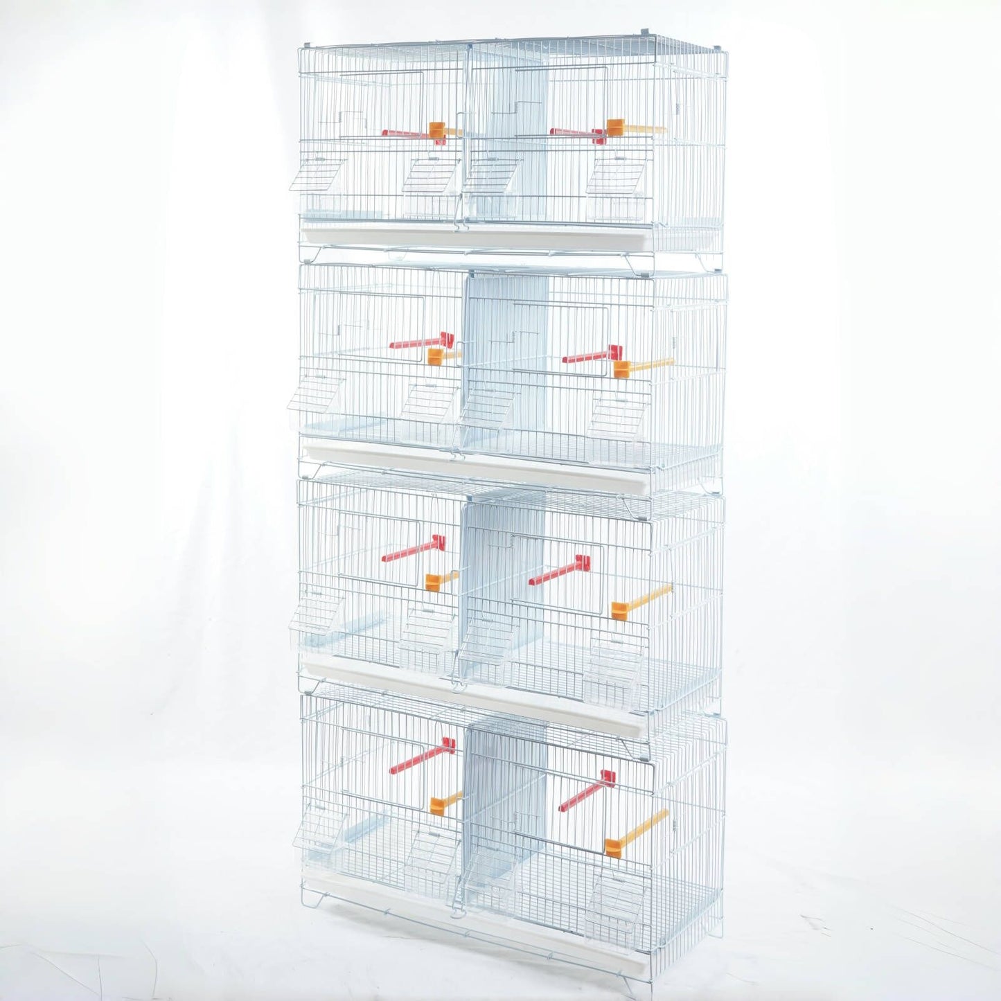 YES4PETS 4 level Stackable Breeding Bird Budgies Aviary Cage With Removable Divider