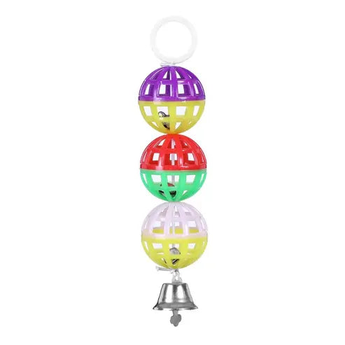 YES4PETS 4 x Small Hanging Swing Bird Parrot Parakeet Canary Budgie Bell Toy
