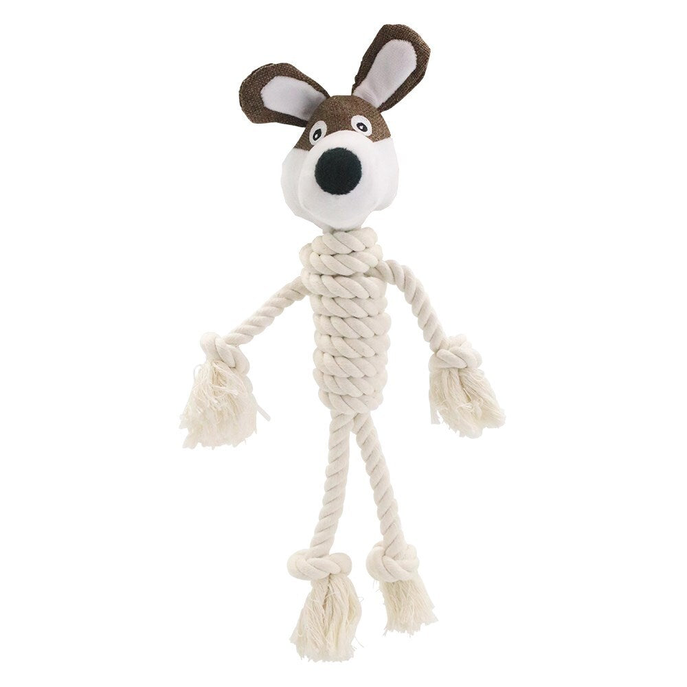 YES4PETS 2 x Pet Puppy Dog Toy Play Animal Plush Toy Soft Kingdom Fuzzy Knotted animals 38X10CM