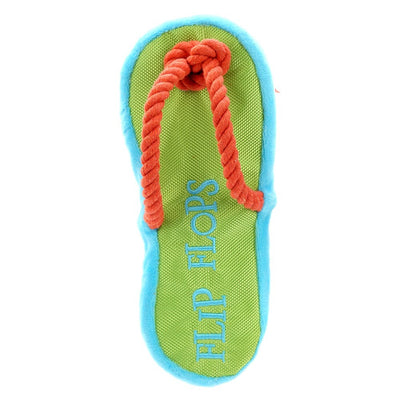 YES4PETS 2 x Dog Puppy Flip-Flop Soft Toy Dental Hygiene Chew Play Toy