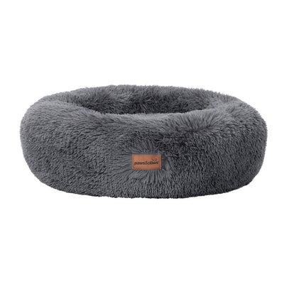 Large Round Calming Plush Cat Dog Bed Large Comfy Puppy Fluffy Bed Mattress 70x70x21cm