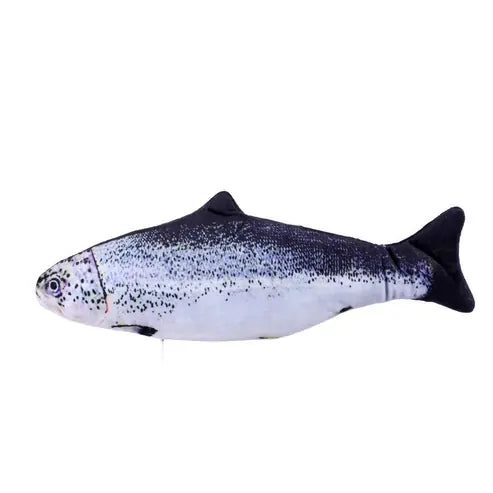 YES4PETS 2 X Flippy Fish 30cm Cat/Pets Interactive Toy w/ USB Cable/Catnip Pouch