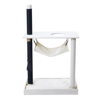 YES4PETS 120cm Small Beige Cat Scratching Tree Scratcher Post Pole Furniture Gym House