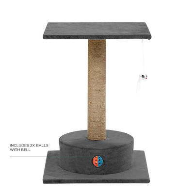 YES4PETS Grey Cat Scratching Tree Scratcher Post Pole Furniture Gym House