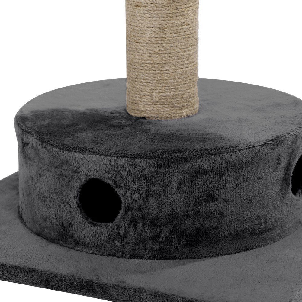 YES4PETS Grey Cat Scratching Tree Scratcher Post Pole Furniture Gym House