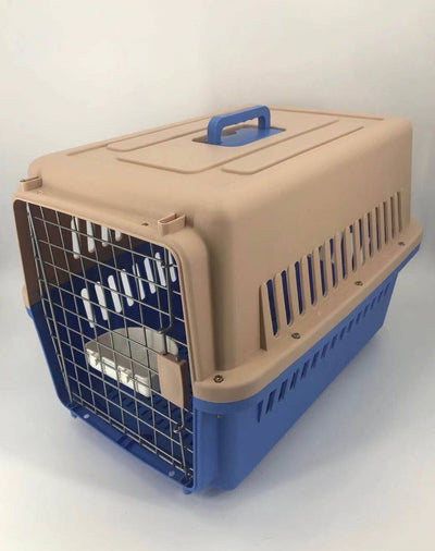 YES4PETS Large Dog Cat Crate Pet Carrier Rabbit Airline Cage With Tray And Bowl