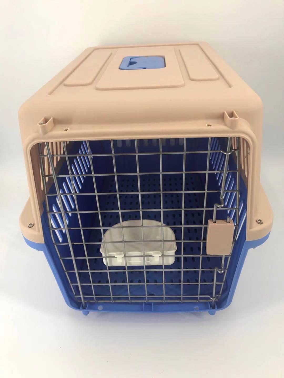 YES4PETS Large Dog Cat Crate Pet Carrier Rabbit Airline Cage With Tray And Bowl