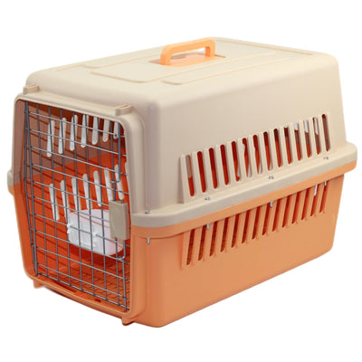YES4PETS Large Dog Cat Crate Pet Carrier Rabbit Airline Cage With Tray And Bowl