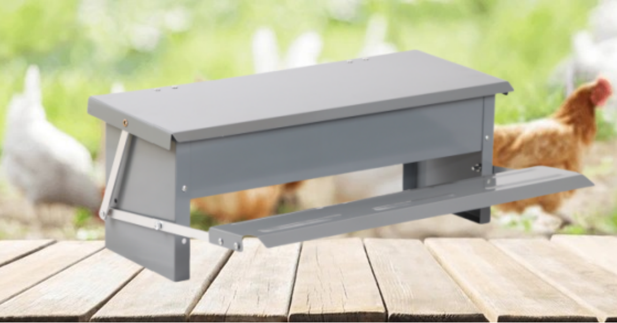 YES4PETS 5KG Automatic Auto Chicken Feeder Auto Coop Chick Poultry Treadle