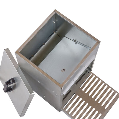 YES4PETS XL Galvanised Chicken Feeder Treadle Style Poultry Feeder