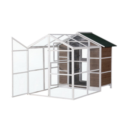 YES4PETS XXL Aviary Pigeon Bird Cage Wooden Outdoor House Pigeon Breeding Cage