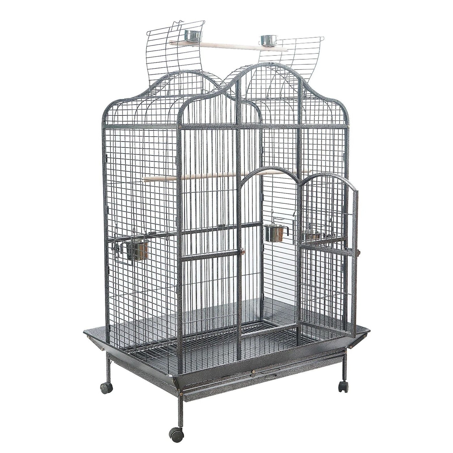 YES4PETS XL Bird Cage Pet Parrot Aviary with Perch & Feeder With Cover