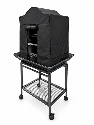YES4PETS Large Bird Budgie Cage Parrot Aviary Carrier With Stand & Wheel+Cover