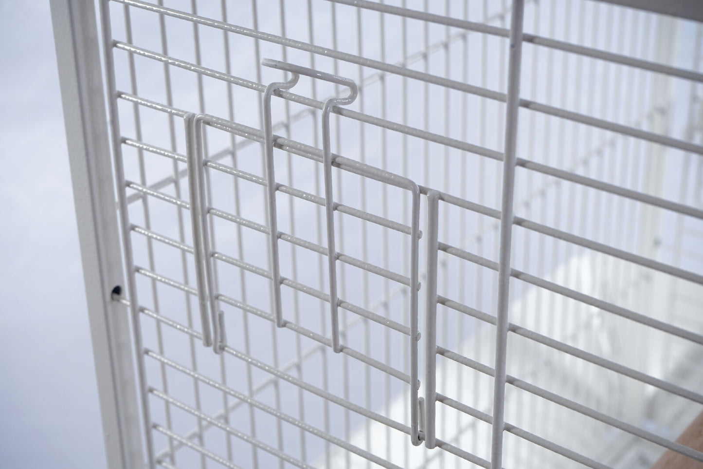 YES4PETS White Large Bird Budgie Cage Parrot Aviary Carrier With Stand & Wheel