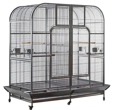 YES4PETS XXXL 185 cm Bird Cage Pet Parrot Aviary Perch Castor Wheel Removable Divider Cover