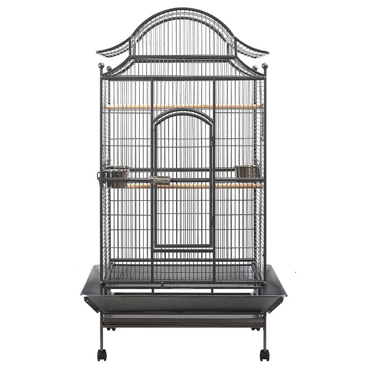 YES4PETS 172cm Large Bird Budgie Cage Parrot Aviary Carrier With Stand & Wheel