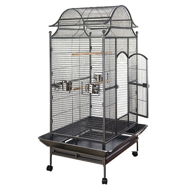 YES4PETS 172cm Large Bird Budgie Cage Parrot Aviary Carrier With Stand & Wheel