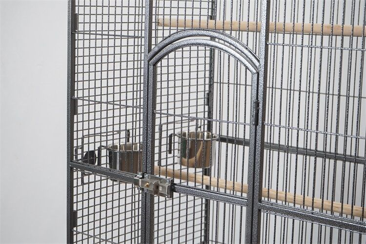 YES4PETS 172cm Large Bird Budgie Cage Parrot Aviary Carrier With Stand & Wheel