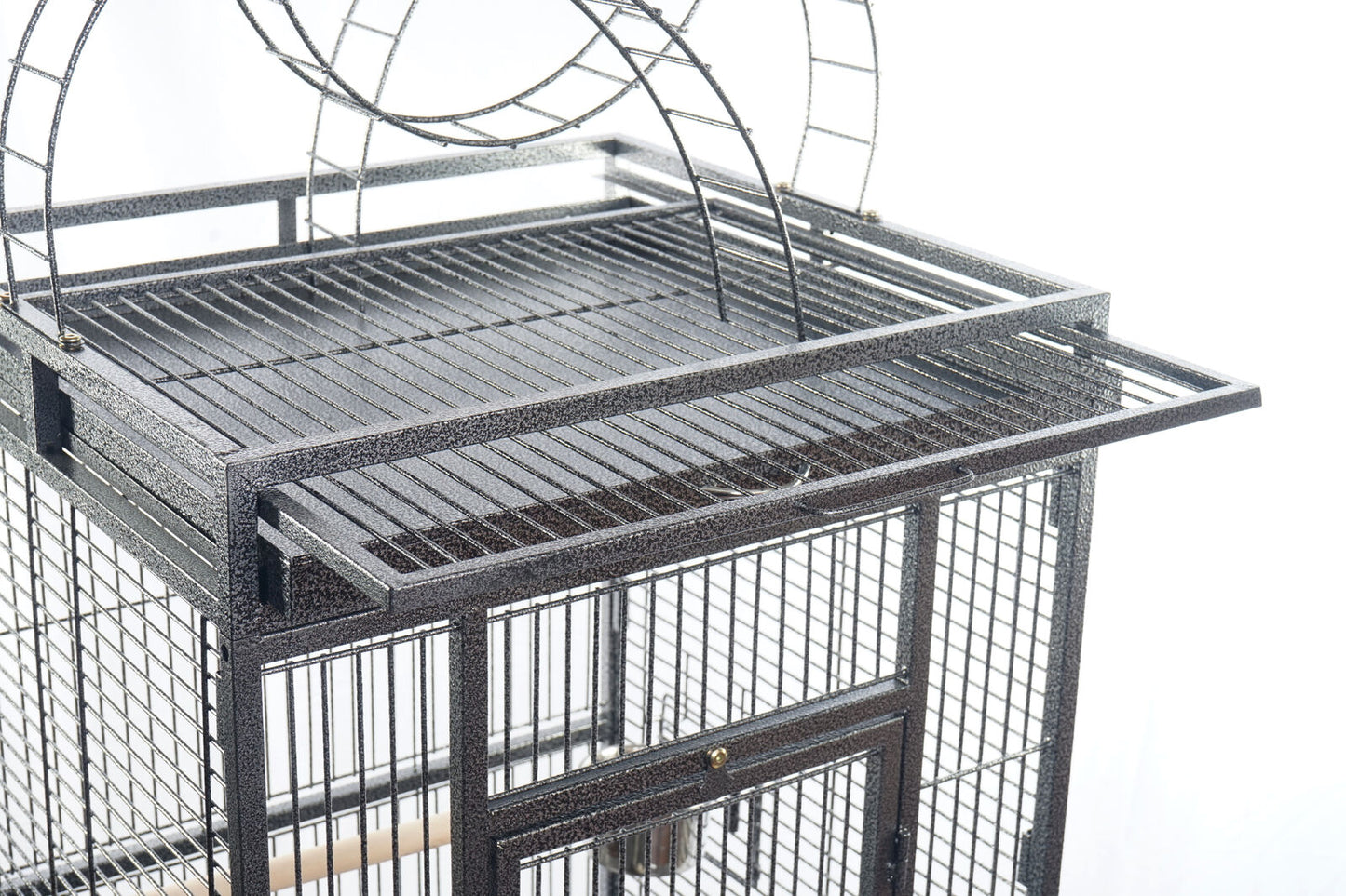 YES4PETS 174 cm Large Bird Budgie Cage Parrot Aviary With Metal Tray and Wheel Skirt